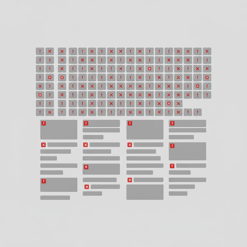 랜딩페이지 전환율을 갉아먹는 3가지 최악의 디자인 패턴 — 복잡한 내비게이션, 긴 폼, 분산된 CTA 버튼